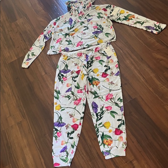 New Ted Baker London Floral LoungewearSet - Multicolor size L